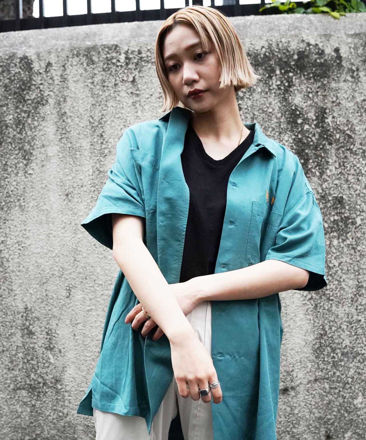 WEB&DEPOT限定】SOUVENIR SHIRT ONE PIECE/スーベニア 刺繍シャツ