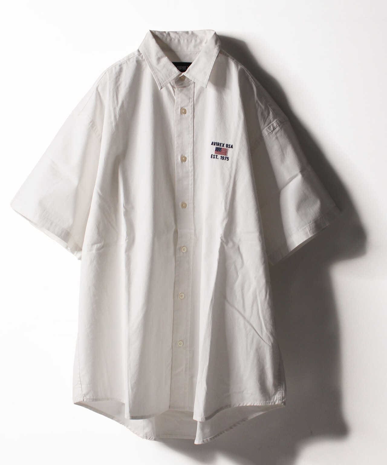 WEB&DEPOT限定】ワイド オックスフォード 半袖シャツ/ S/S WIDE OXFORD ...