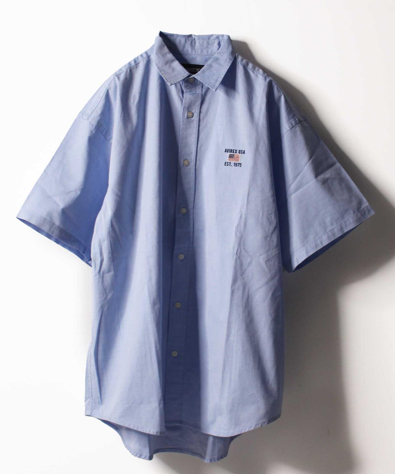 WEB&DEPOT限定】ワイド オックスフォード 半袖シャツ/ S/S WIDE OXFORD 