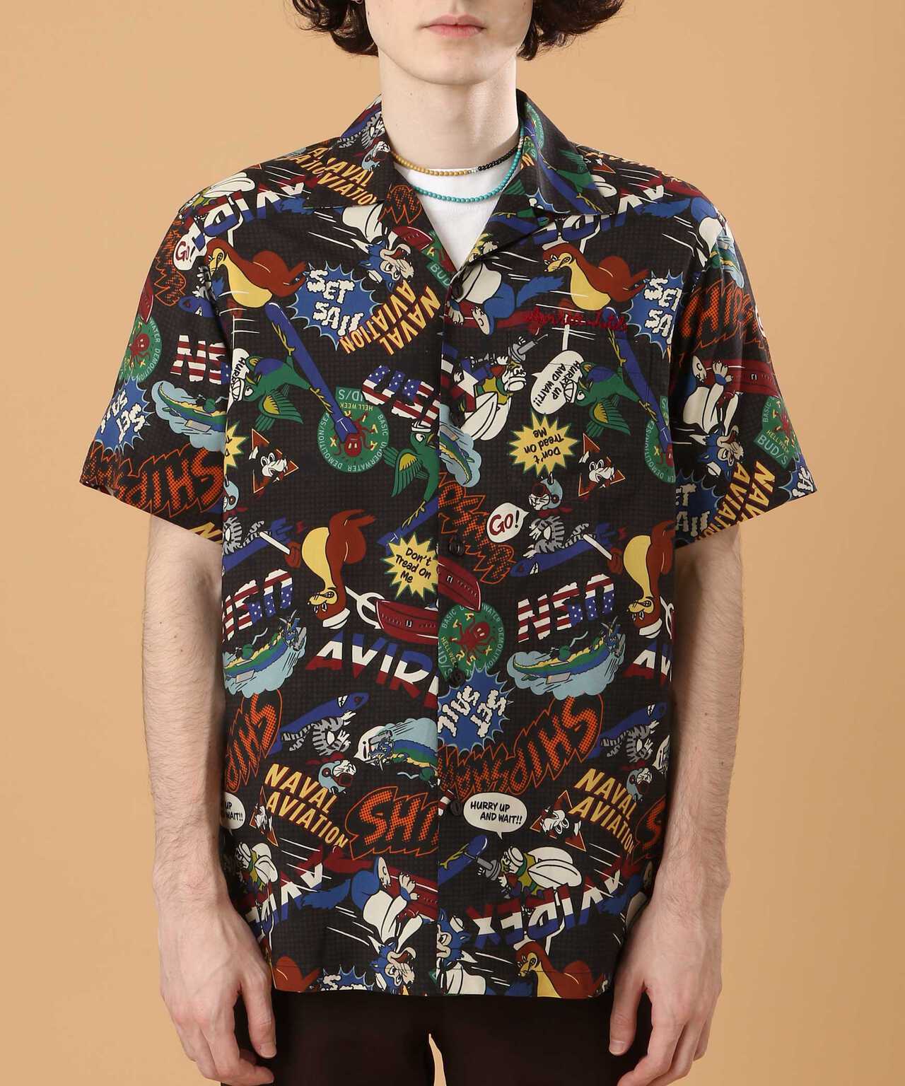 アロハシャツ ネイバル コミック/ALOHA SHIRT NAVAL COMIC | AVIREX