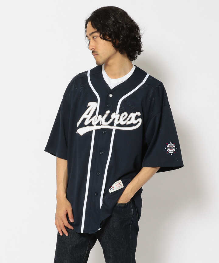 【直営店限定】メッシュ ベースボール シャツ/MESH BASEBALL SHIRT（7832123048） | AVIREX ( アヴィレックス )  | 【公式】通販 MIX.Tokyo