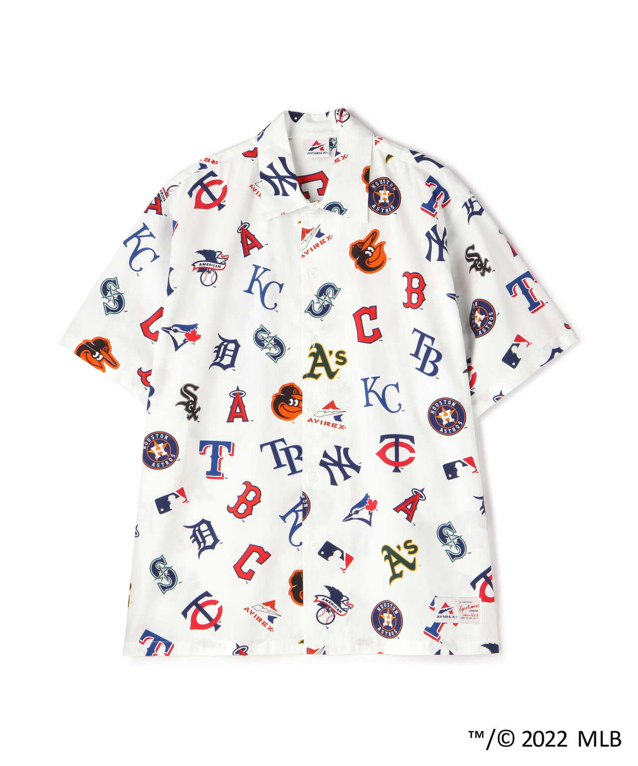 MLB × AVIREX》オールオーバー チーム 半袖 シャツ / ALLOVER TEAM S/S