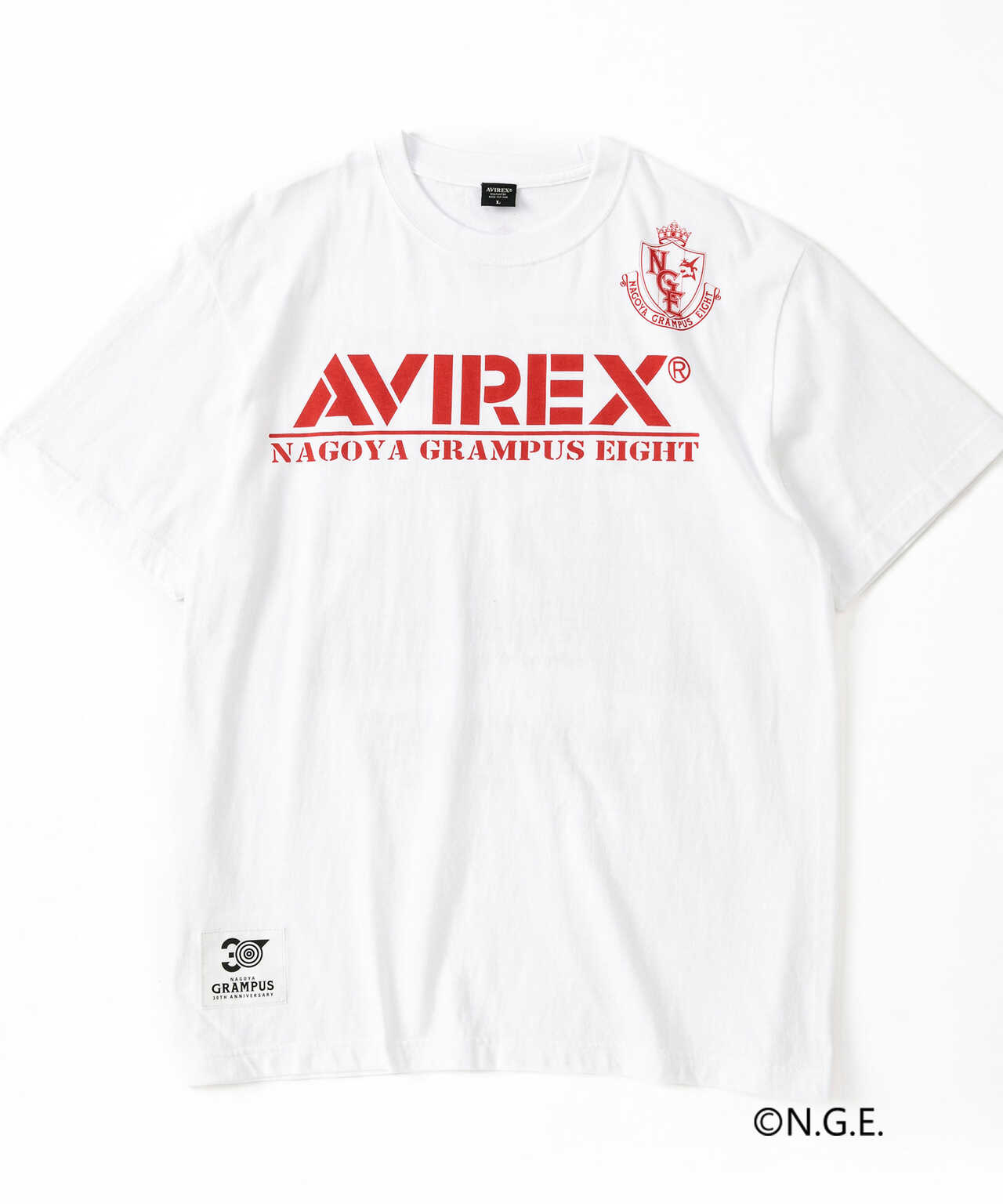【GRAMPUS × AVIREX】グランパスエイト ロゴ Tシャツ / GRAMPUS EIGHT LOGO T-SHIRT