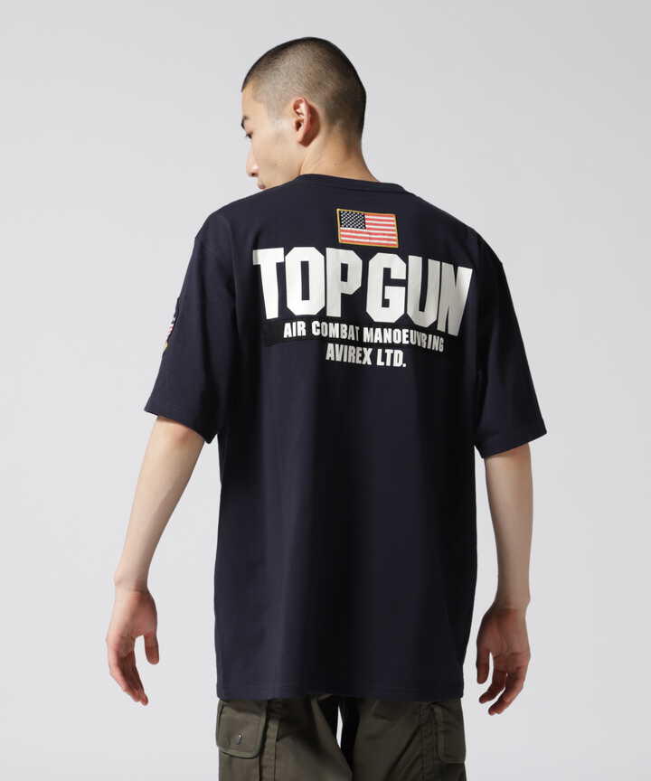 トップガン パッチ&プリントTシャツ/TOP GUN PATCH&PRINT TSHIRT AVIREX ( アヴィレックス