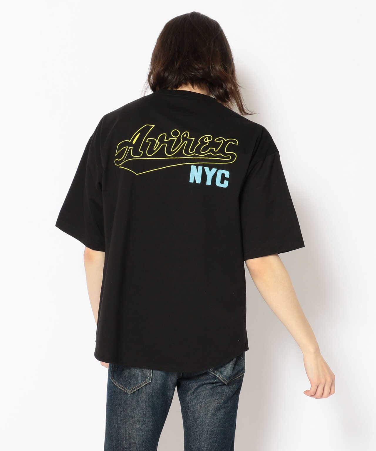 【エクストララージ】状態 刺繍バックロゴ オーバーサイズ ポロシャツ 黒
