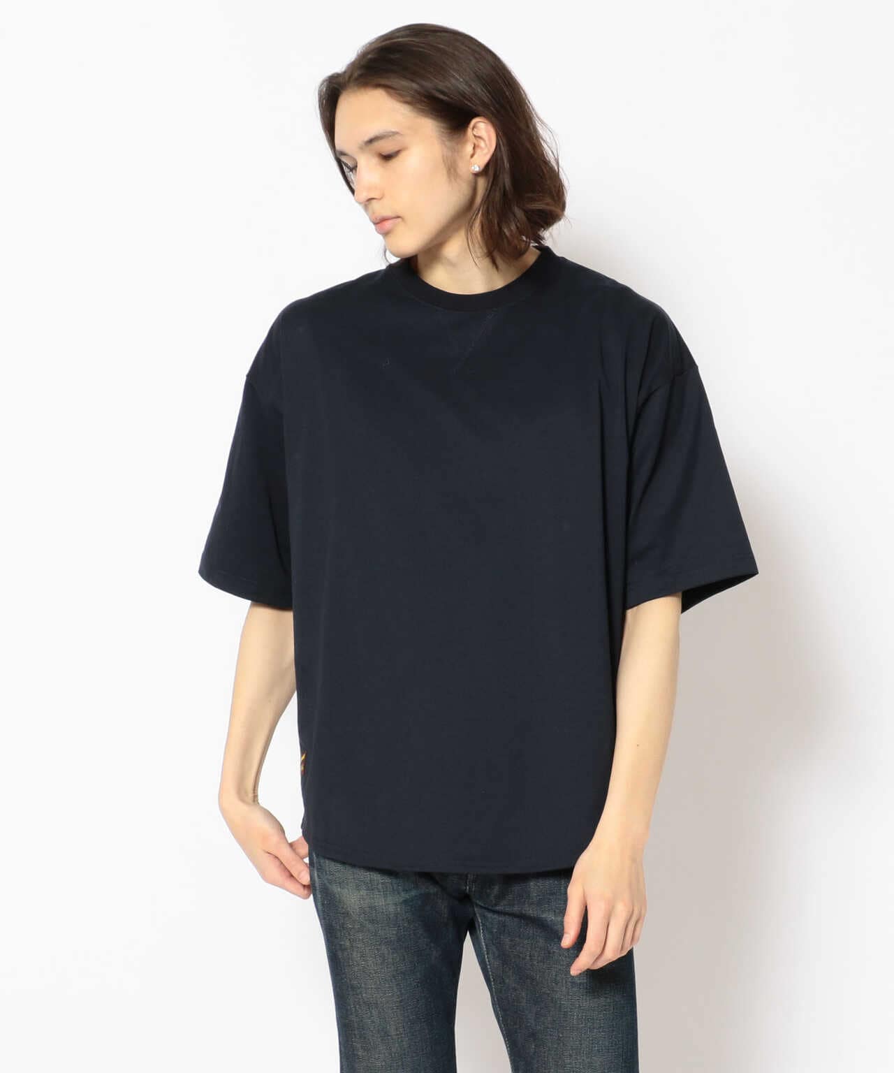 WEB&DEPOT限定】オーバーサイズ ロゴ刺繍 Tシャツ/LOGO EMB T-SHIRT