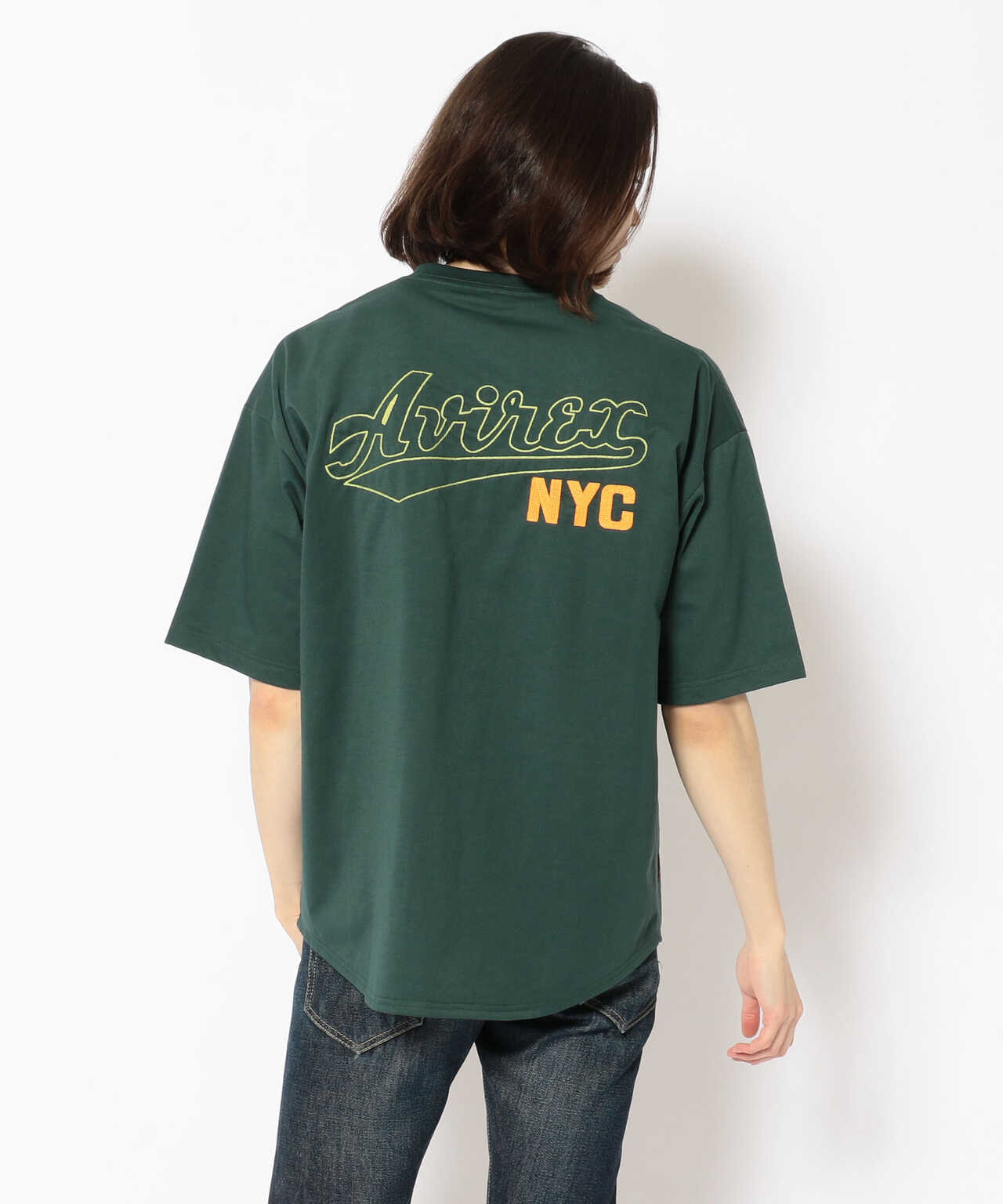 WEB&DEPOT限定】オーバーサイズ ロゴ刺繍 Tシャツ/LOGO EMB T-SHIRT
