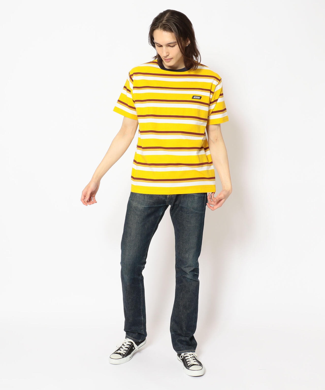 ＜6(ROKU)＞MULTI BORDER T-SHIRT/Tシャツ