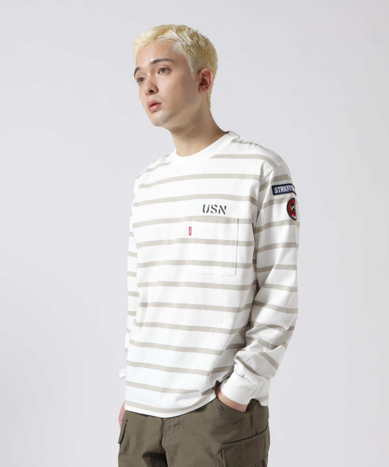 ネイバル パッチ ロングスリーブ Tシャツ/NAVAL PATCH LONG SLEEVE T-SHIRT