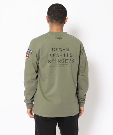 ネイバル パッチ ロングスリーブ Tシャツ/NAVAL PATCH LONG SLEEVE T-SHIRT