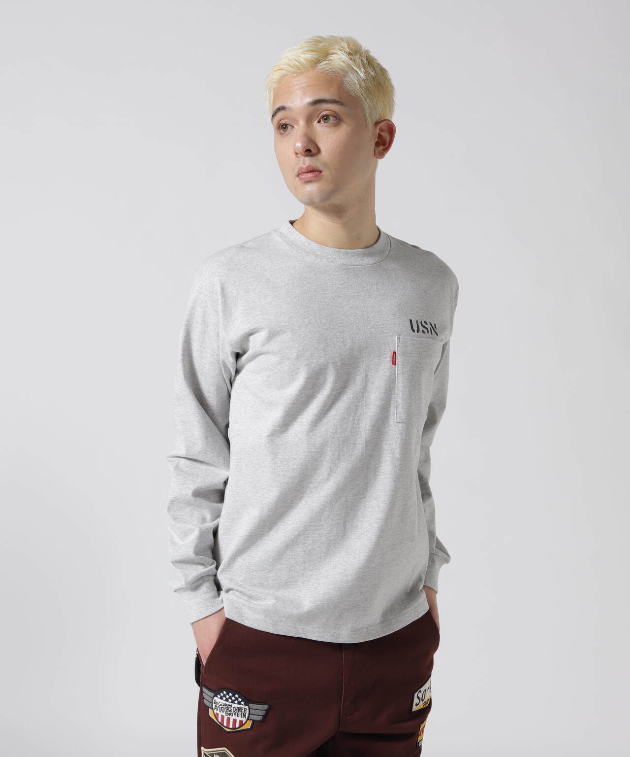 ネイバル パッチ ロングスリーブ Tシャツ/NAVAL PATCH LONG SLEEVE T-SHIRT