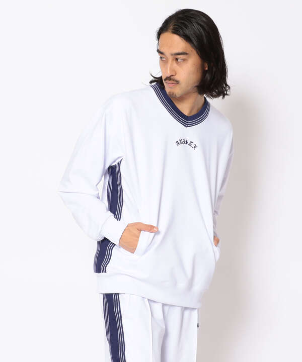 【WEB限定】トラック Vネック プルオーバー/TRACK PULL OVER SHIRT