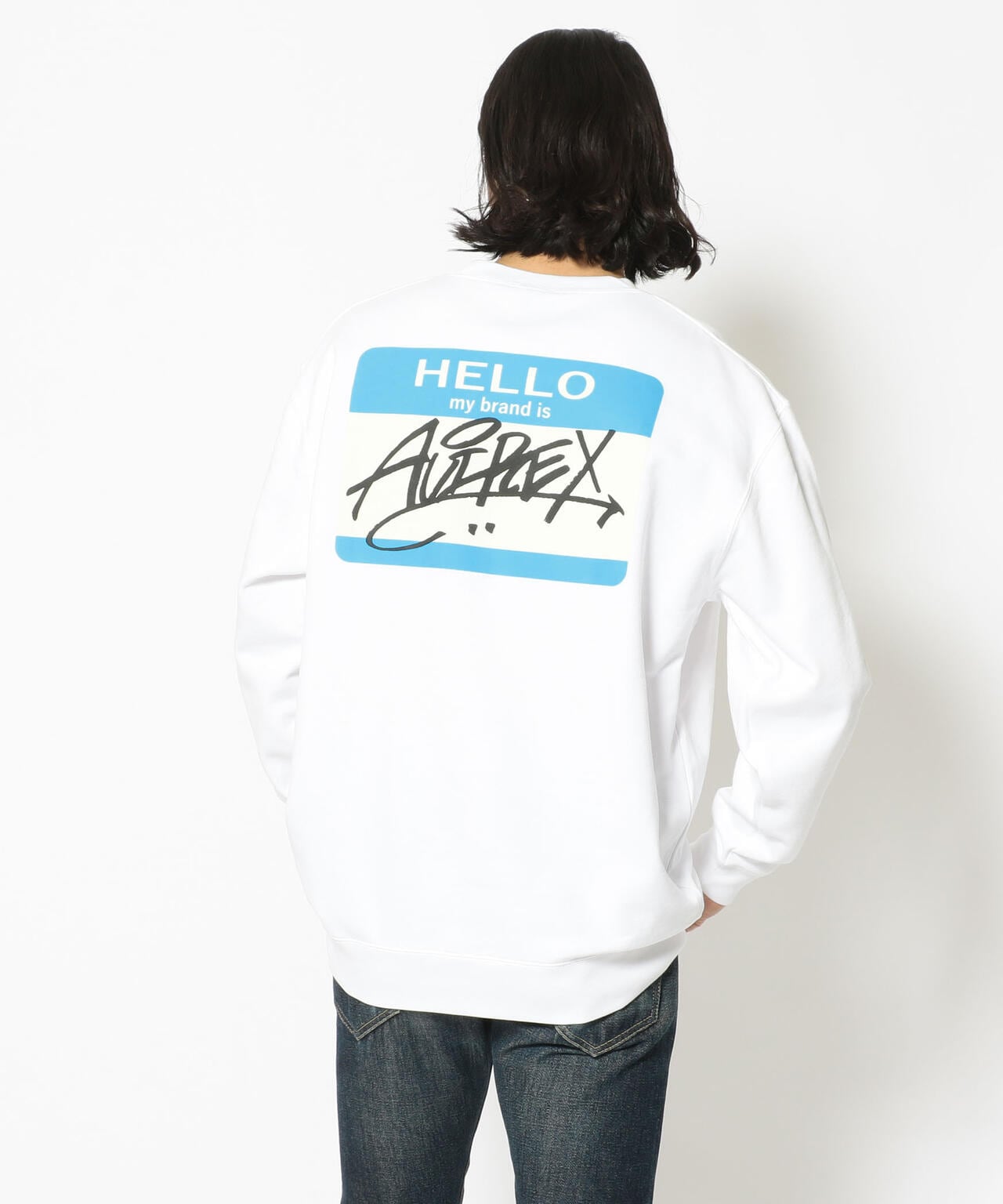 直営店限定】 HELLO MY BRAND IS SWEAT スウェット | AVIREX