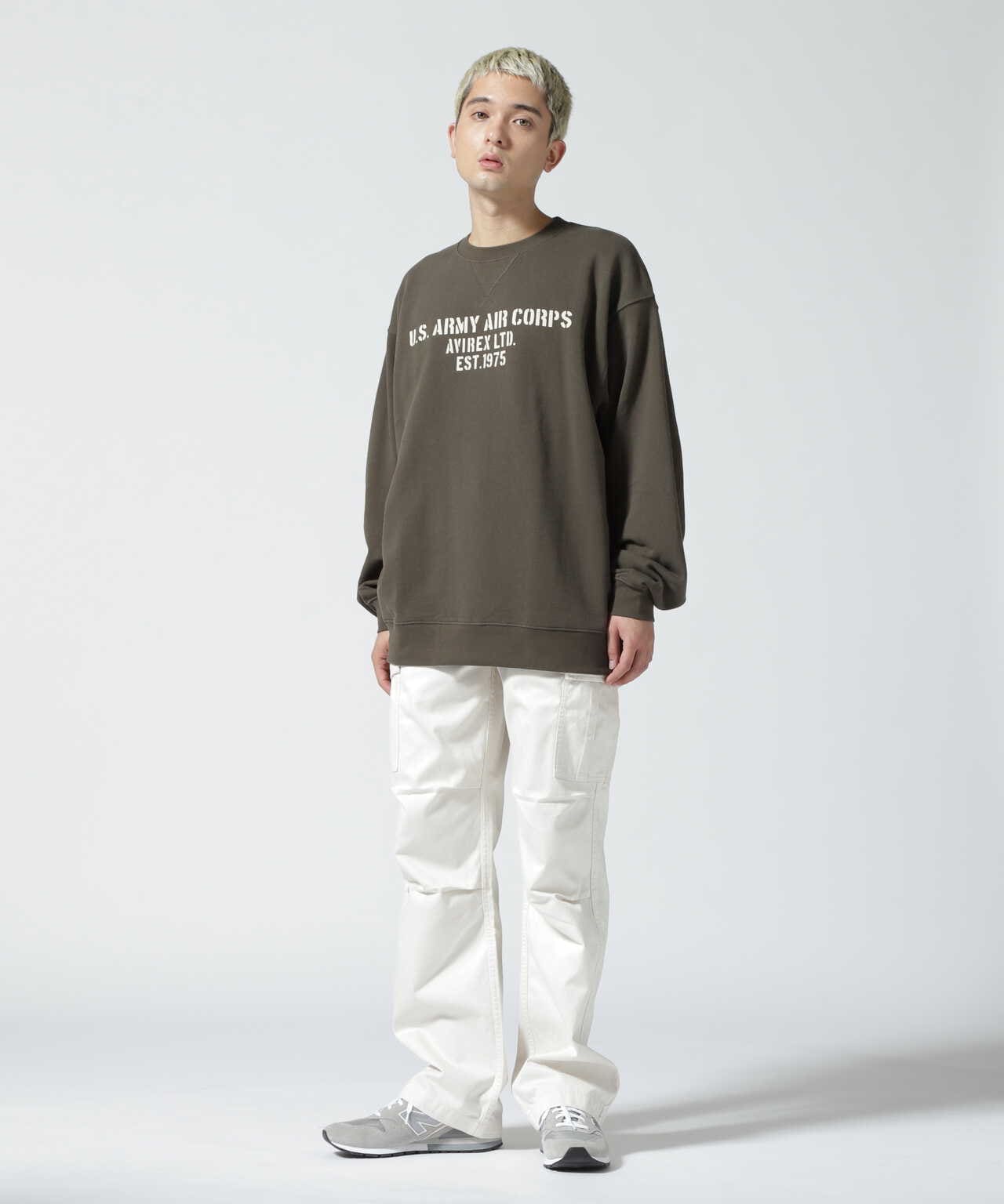 【直営店限定】エアフォース クルーネック スウェット/AIR FORCE CREW SWEAT