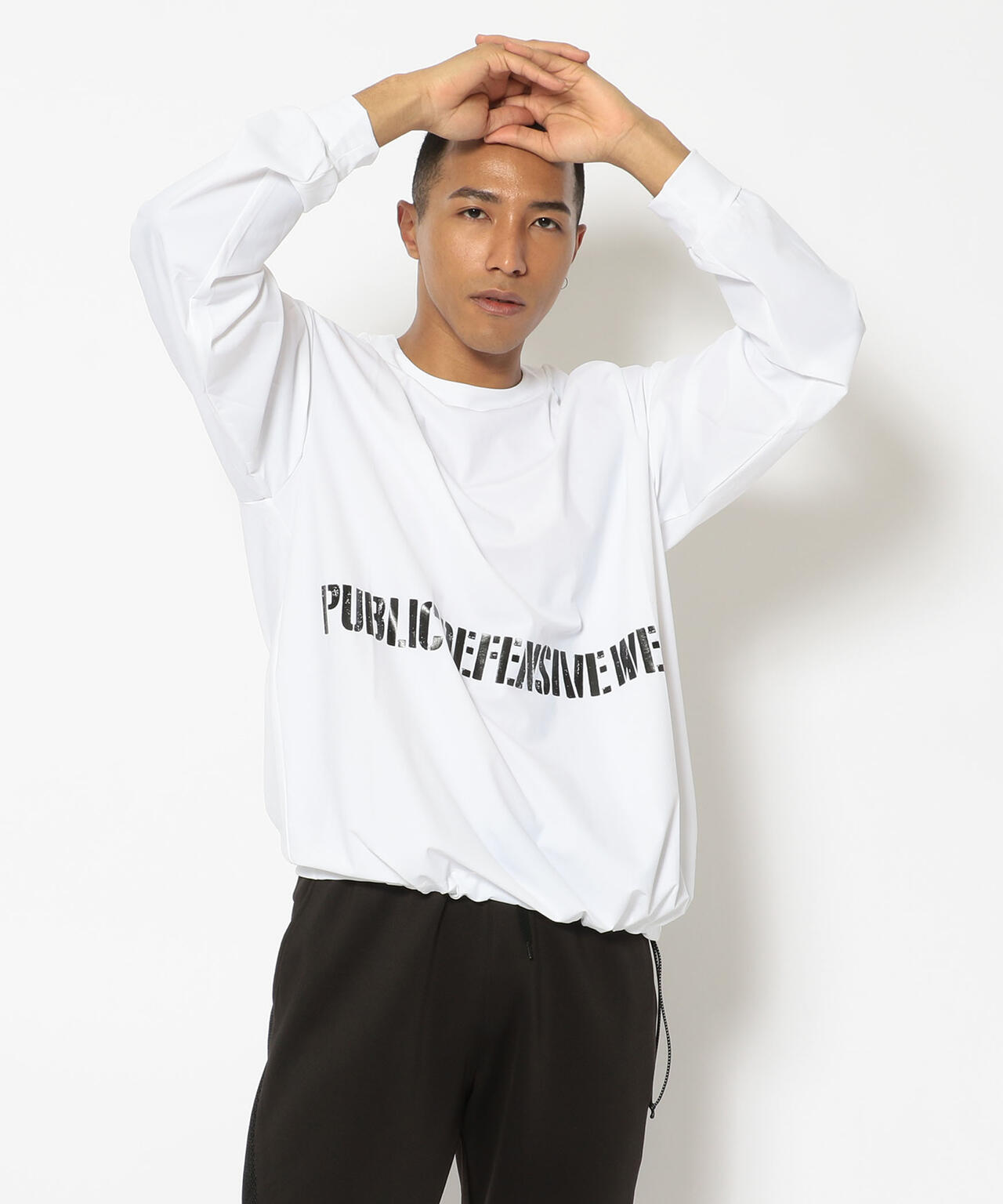 【P.D.W】長袖 ロゴ Tシャツ/LONG SLEEVE T-SHIRT