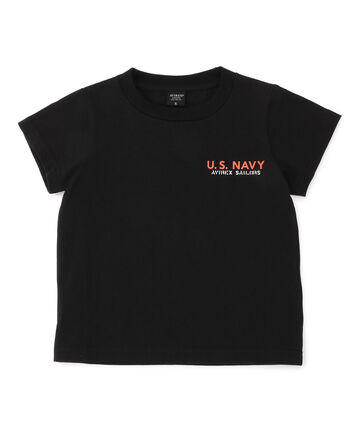 【KIDS/キッズ】ネイバル シーチングパッチ Tシャツ/NAVAL SHEETING PATCHED T-SHIRT