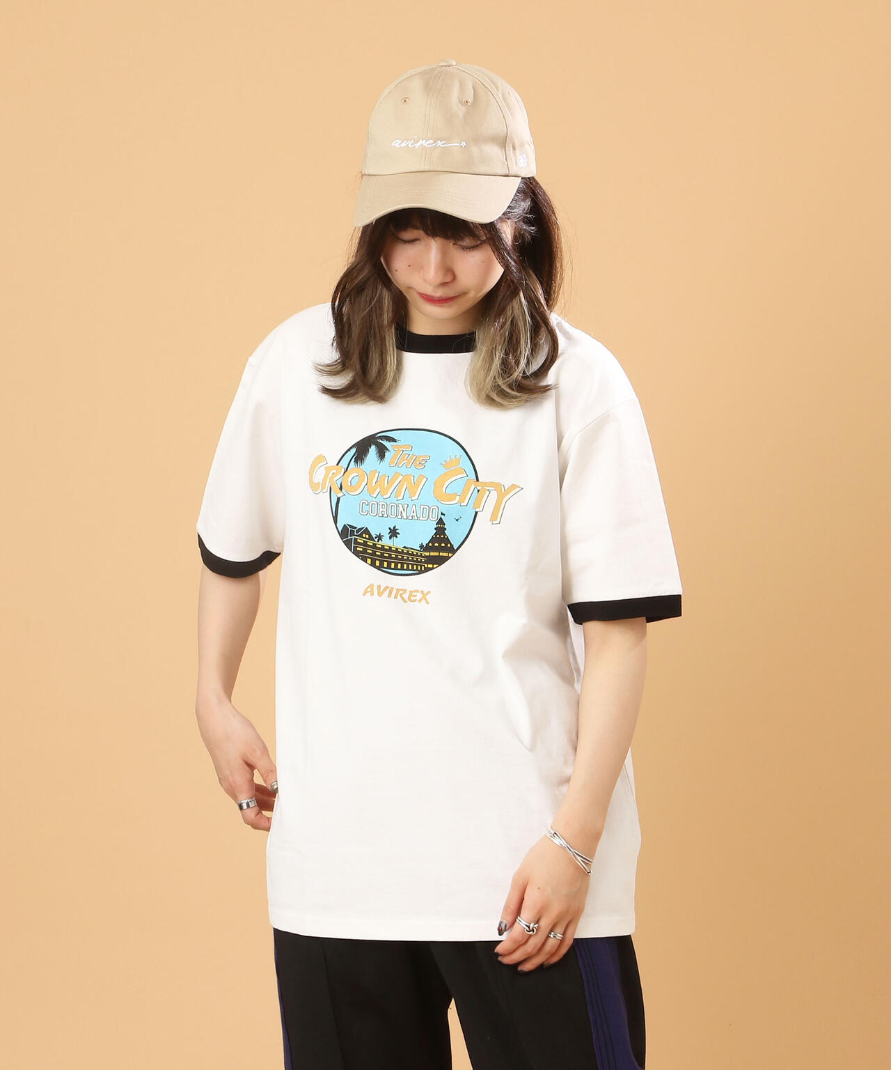 WEB&DEPOT限定】リンガーTシャツ/RINGER T-SHIRT/Tシャツ | AVIREX 