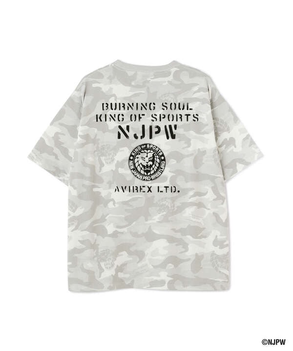 【新日本プロレス × AVIREX】半袖 カモフラージュ Tシャツ / S/S CAMOUFLAGE T-SHIRT
