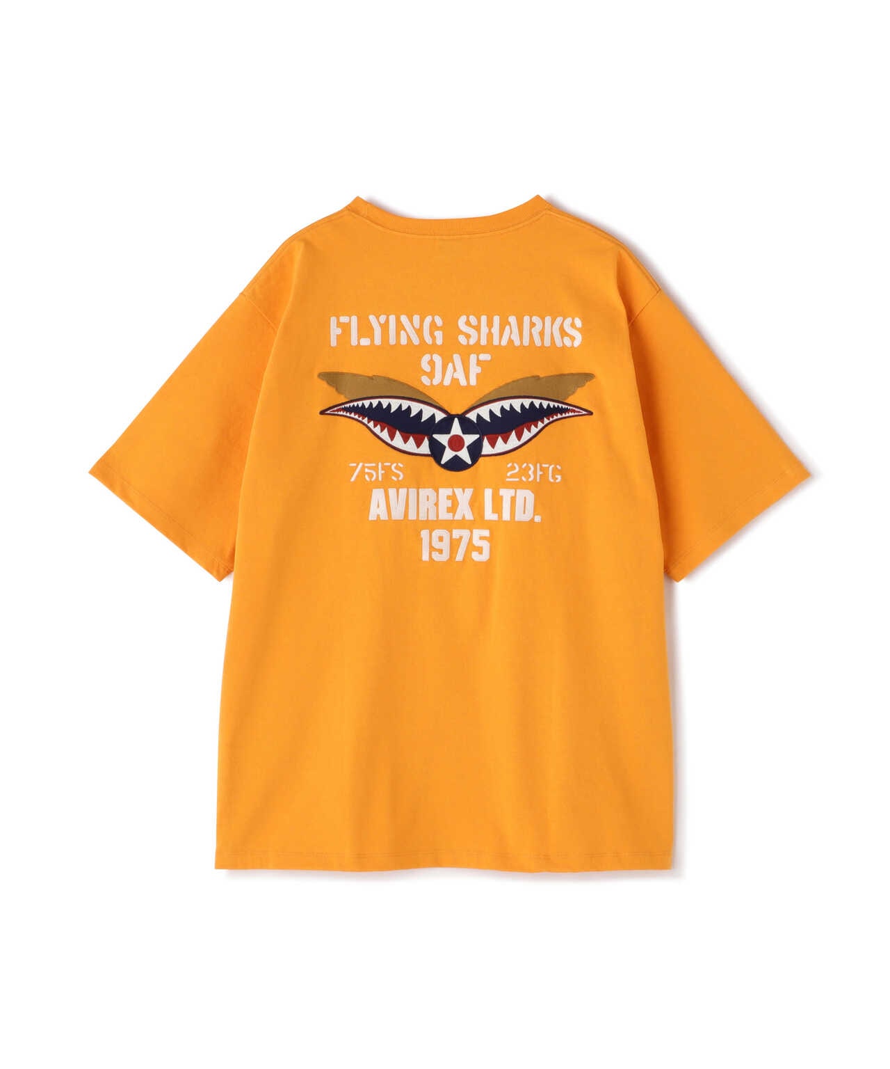 WEB&DEPOT限定】EMBROIDERY S/S T-SHIRT FLYING SHARKS | AVIREX