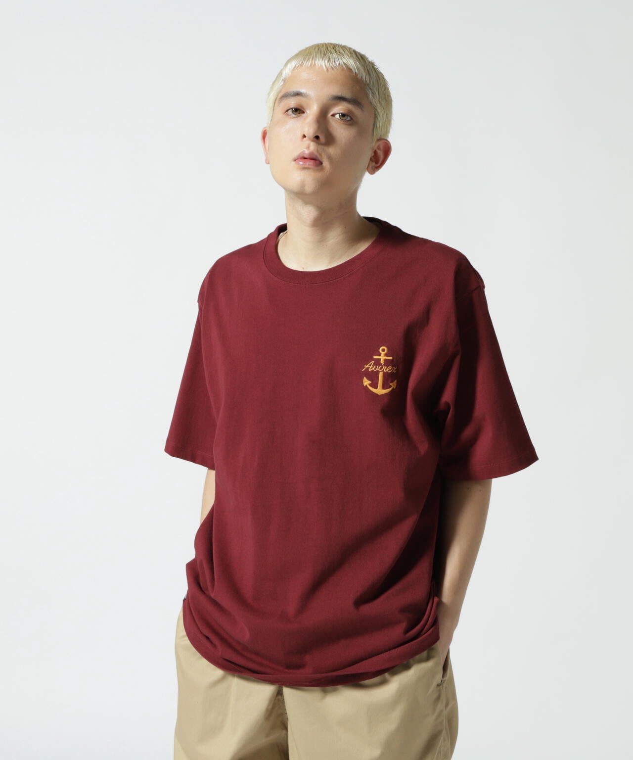 WEB&DEPOT限定】 U.S.N クルーネック Tシャツ / EMBROIDERY U.S.N