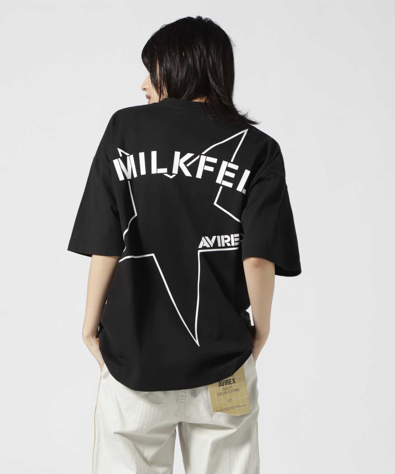 AVIREX × MILKFED.】 ビッグスターTシャツ/ BIG STAR T-SHIRT