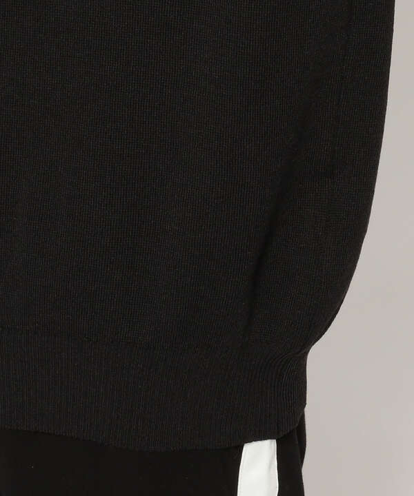 ジップ ポケット クルーネック ニット/ZIP POCKET CREW NECK KNIT