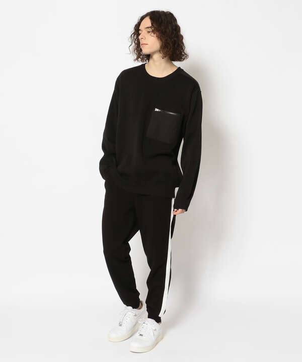 ジップ ポケット クルーネック ニット/ZIP POCKET CREW NECK KNIT