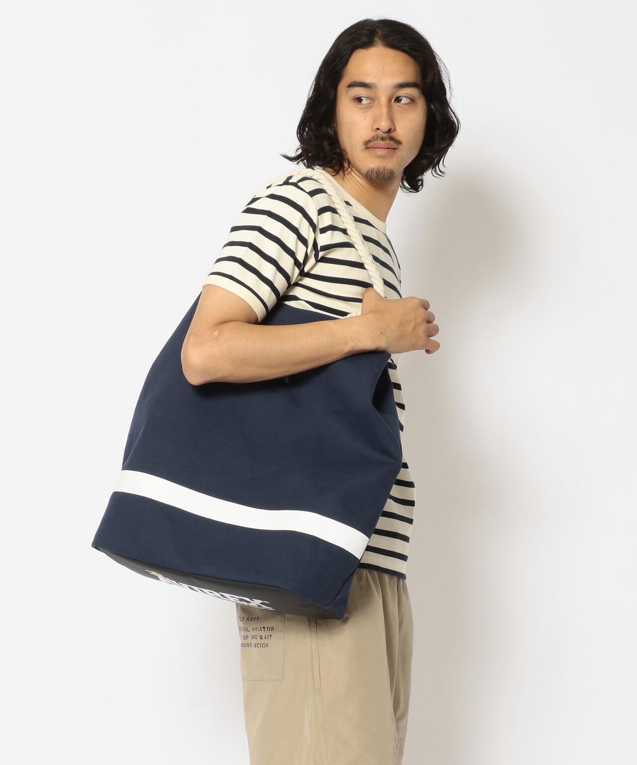 直営店限定】ネイビー エクスチェンジ ロープ トート バッグ/NAVY