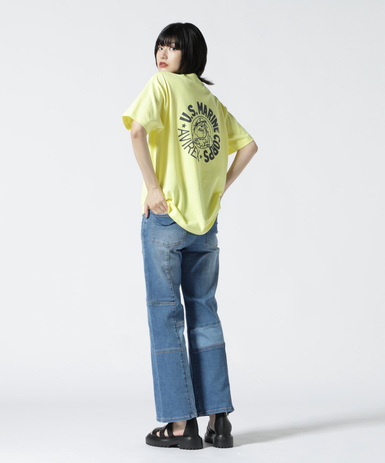 直営店限定/ REMAKE STRETCH DENIM PANTS/ リメイクストレッチデニム