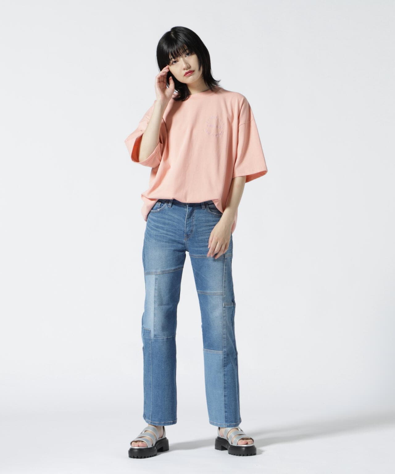 直営店限定/ REMAKE STRETCH DENIM PANTS/ リメイクストレッチデニム 