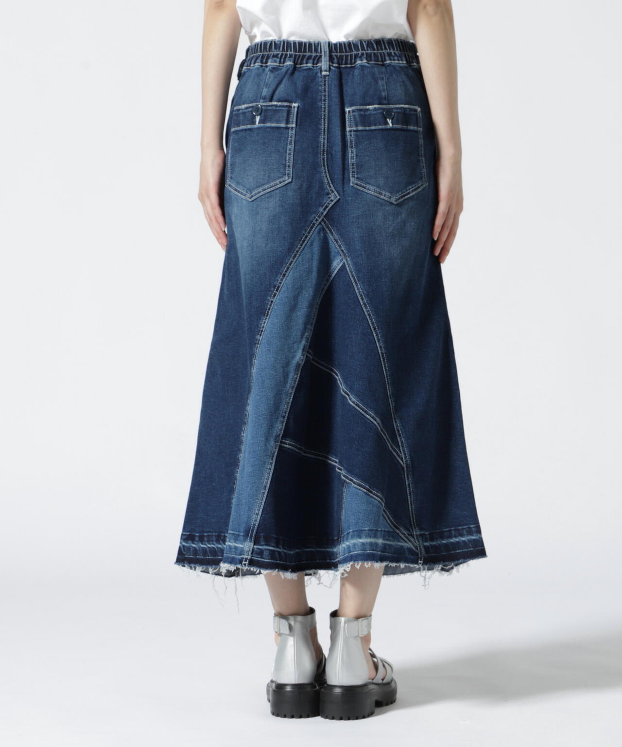 シルエット台形remake docking long skirt リメイク ロングスカート