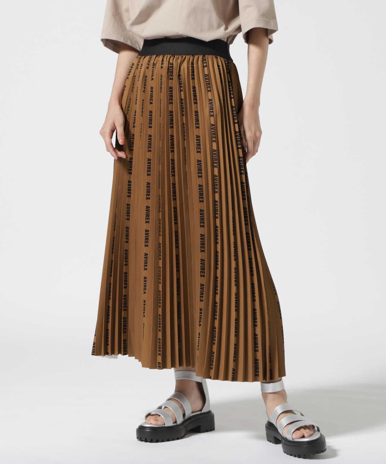 直営店限定】PLEATED SKIRT LOGO/ プリーツスカート ロゴ | AVIREX