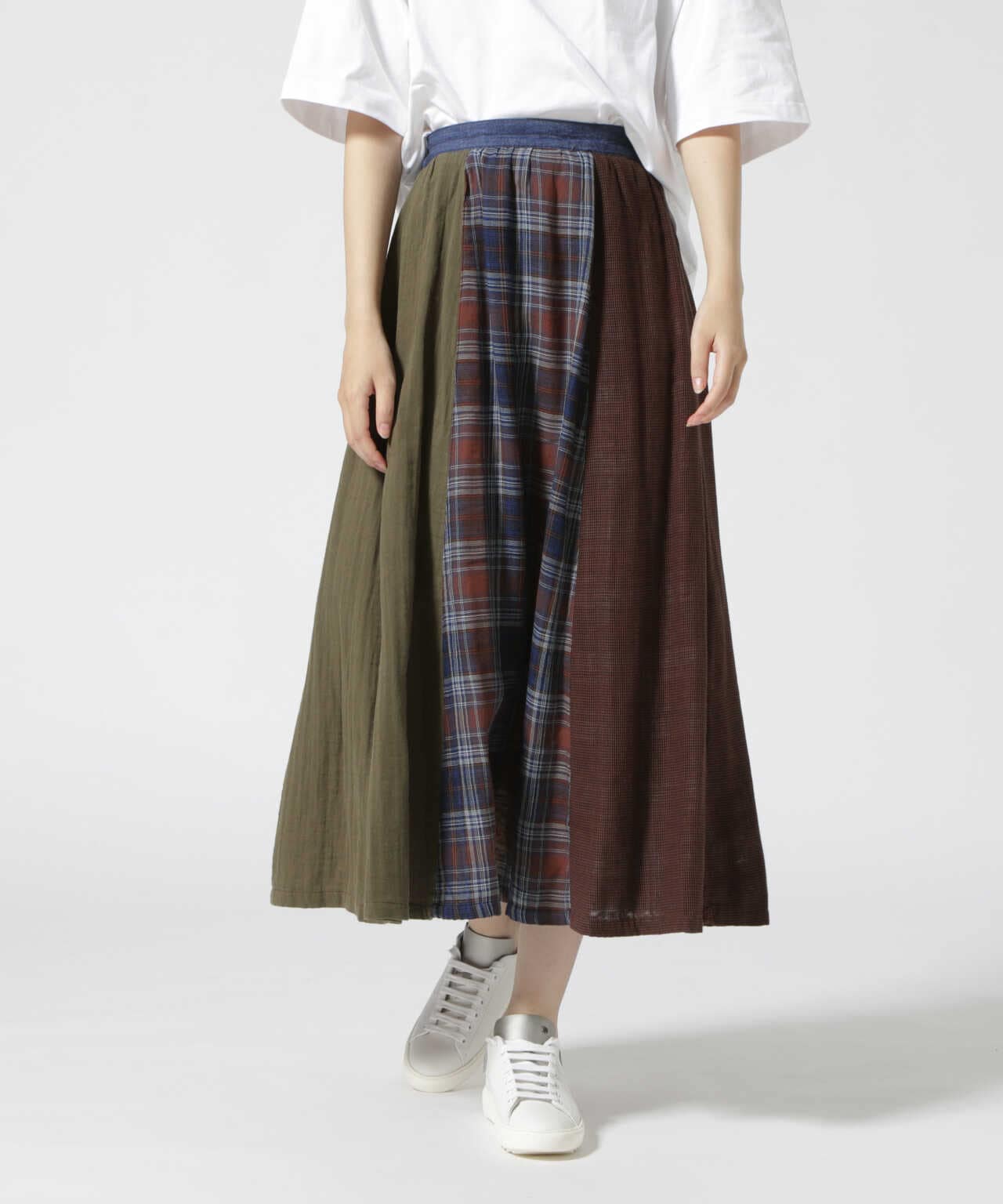REBUILD COLLECTION》PATCHING PLAID SKIRT/ パッチング プレイド