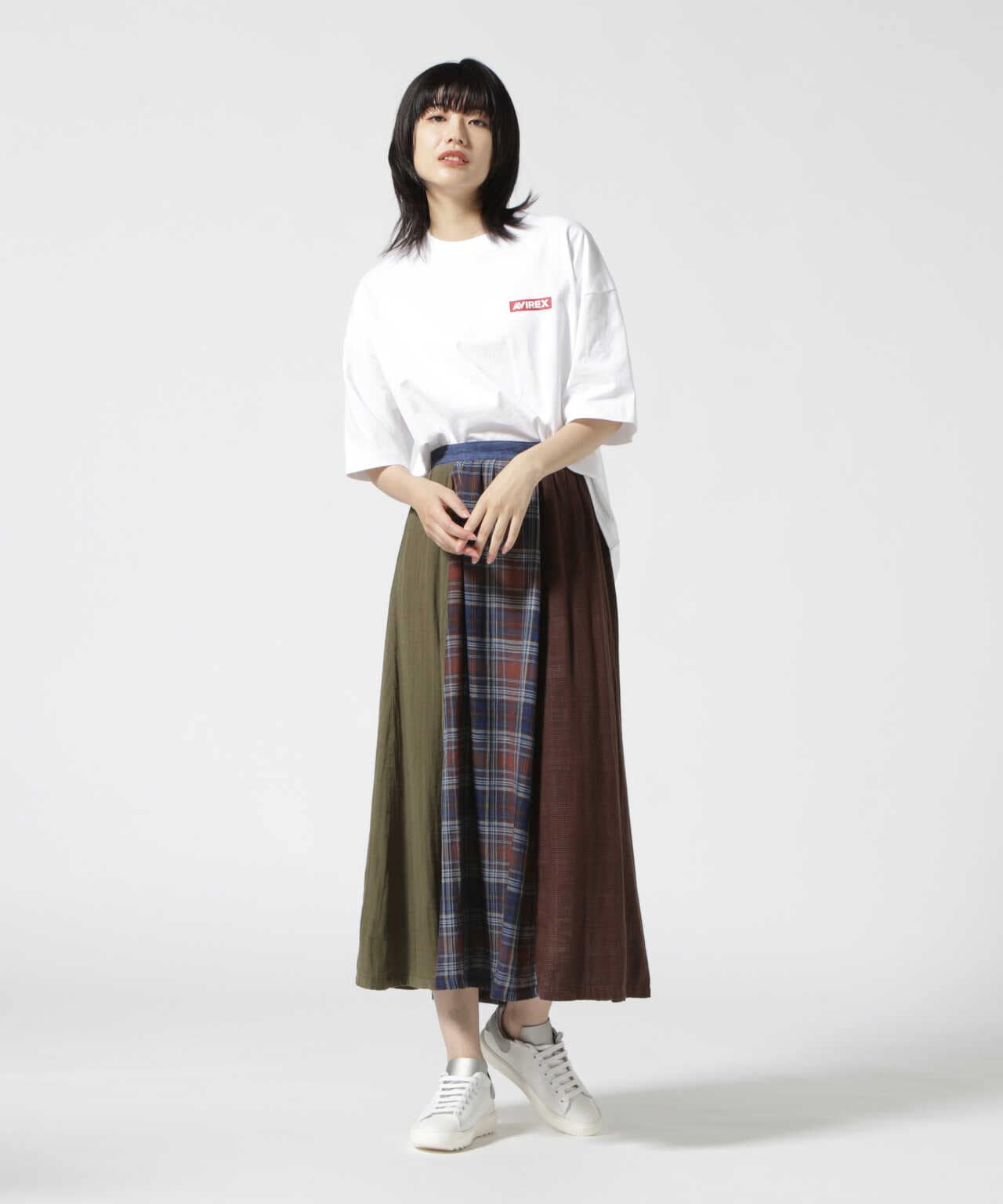 《REBUILD COLLECTION》PATCHING PLAID SKIRT/ パッチング プレイドスカート