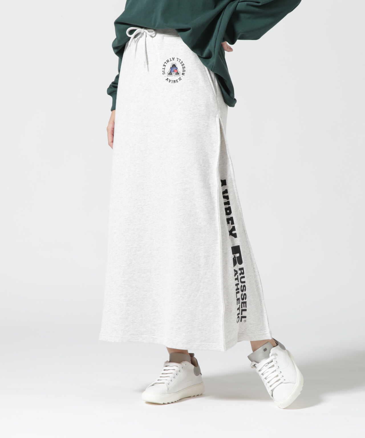 ≪RUSSELL ATHLETIC × AVIREX≫SWEAT LONG SKIRT/ スウェットロングスカート