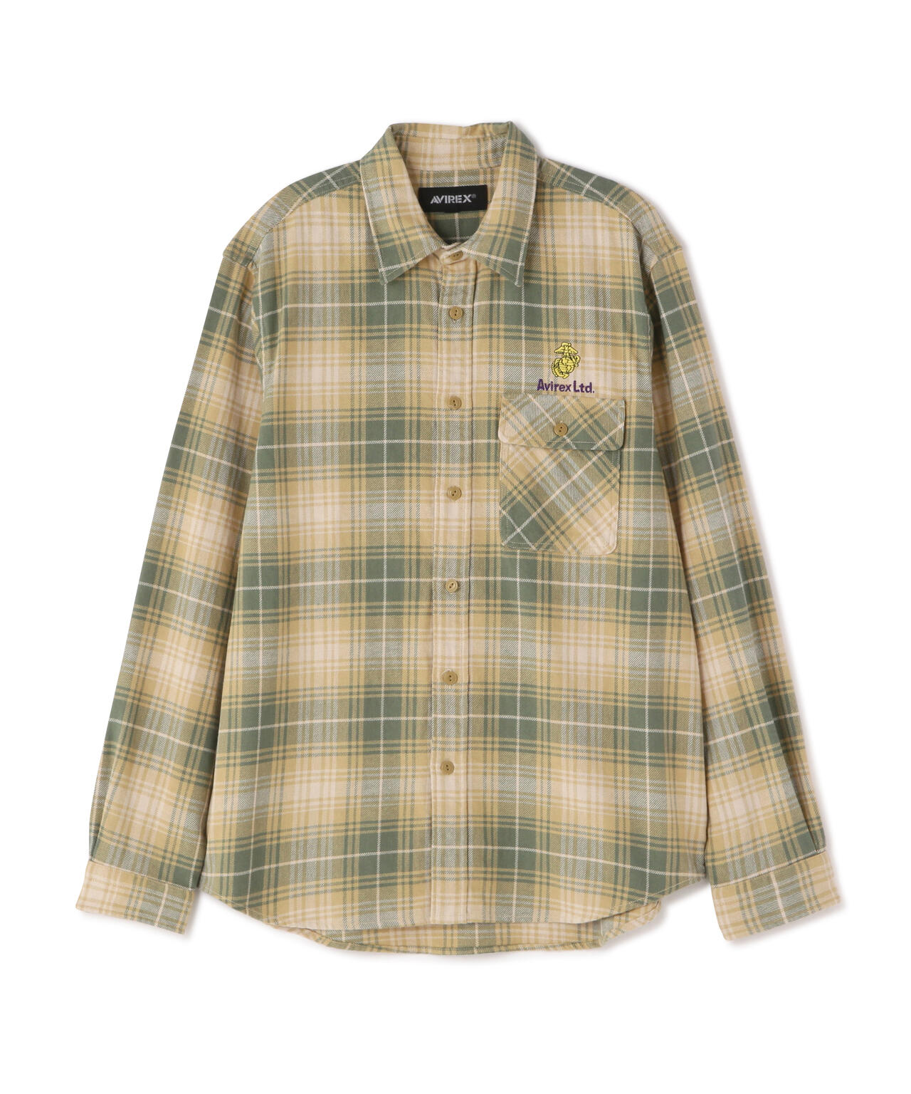 L/S CHECK SHIRT USMC / チェック シャツ USMC | AVIREX