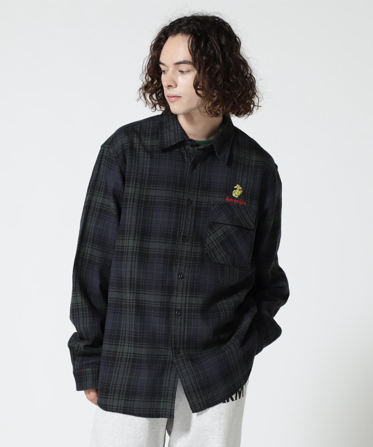 L/S CHECK SHIRT USMC / チェック シャツ USMC | AVIREX