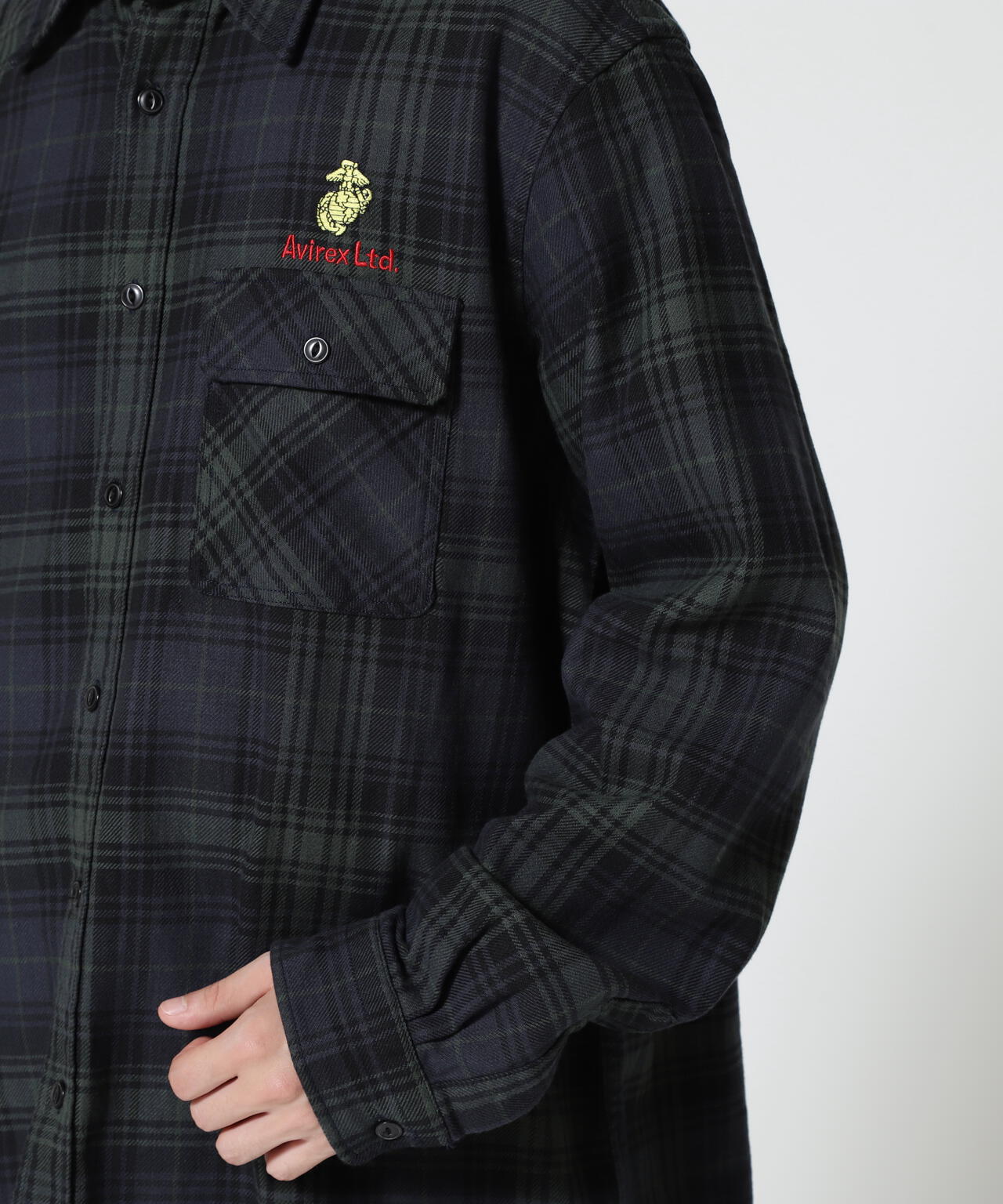 L/S CHECK SHIRT USMC / チェック シャツ USMC | AVIREX