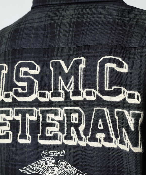 L/S CHECK SHIRT USMC / チェック シャツ USMC 