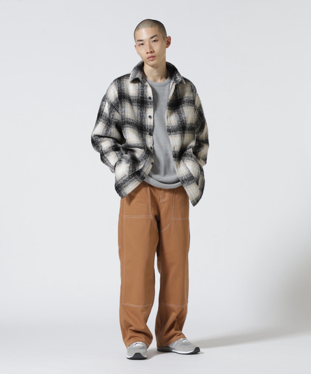 直営店限定】SHAGGY CHECK SHIRT / シャギーチェック シャツ / AVIREX 