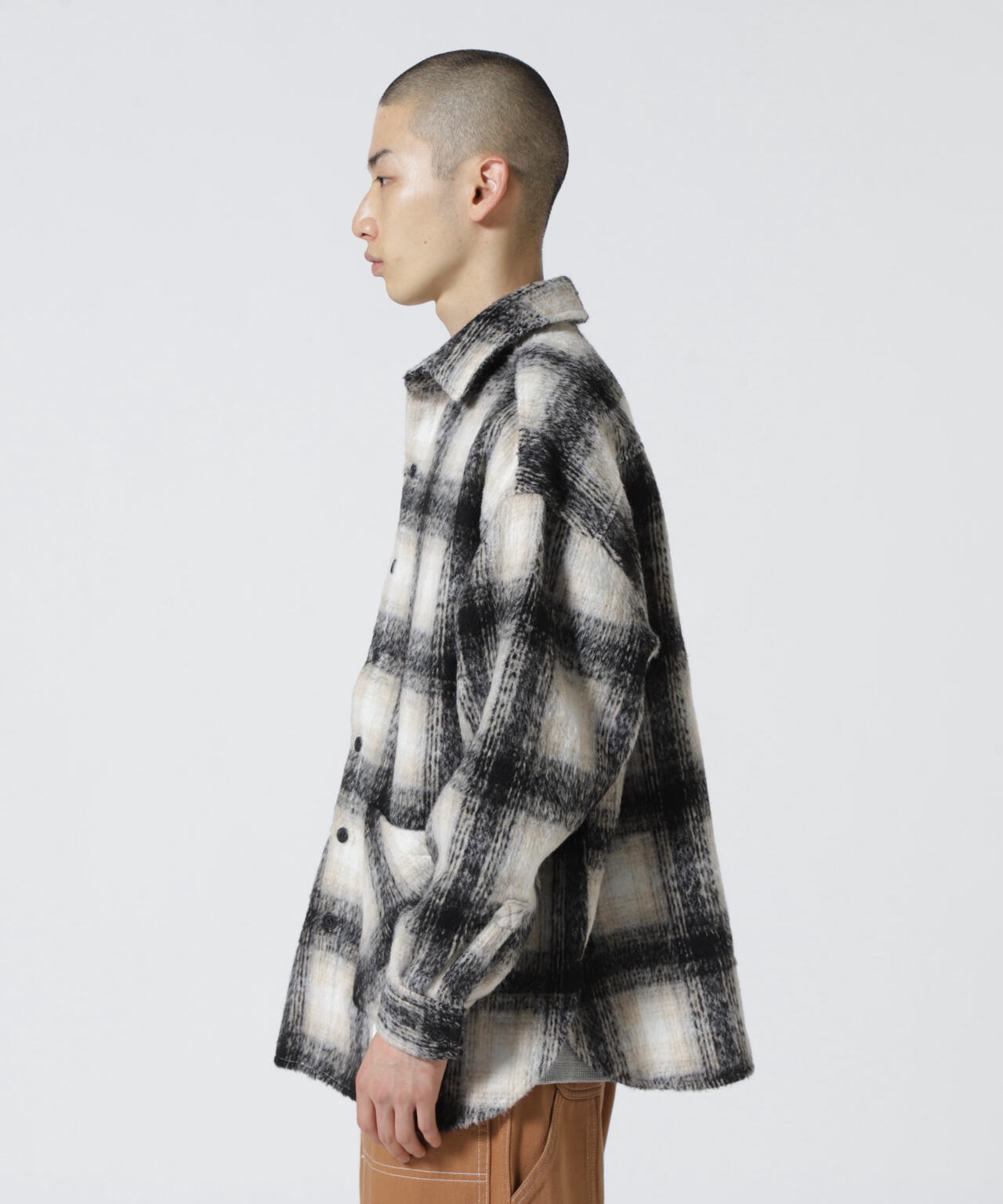 直営店限定】SHAGGY CHECK SHIRT / シャギーチェック シャツ / AVIREX