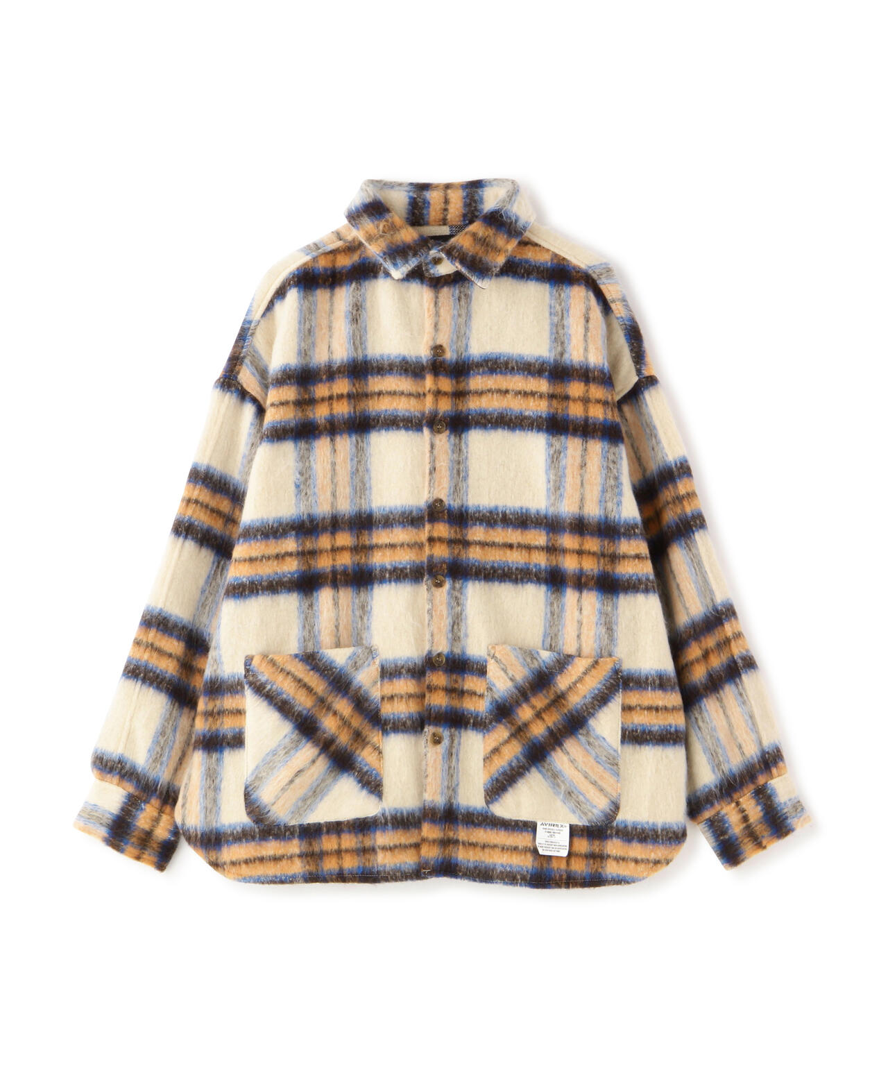 直営店限定】SHAGGY CHECK SHIRT / シャギーチェック シャツ / AVIREX