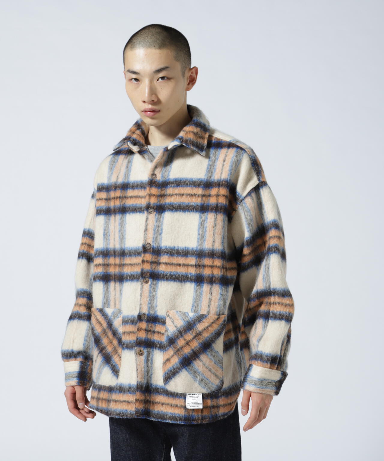 直営店限定】SHAGGY CHECK SHIRT / シャギーチェック シャツ / AVIREX