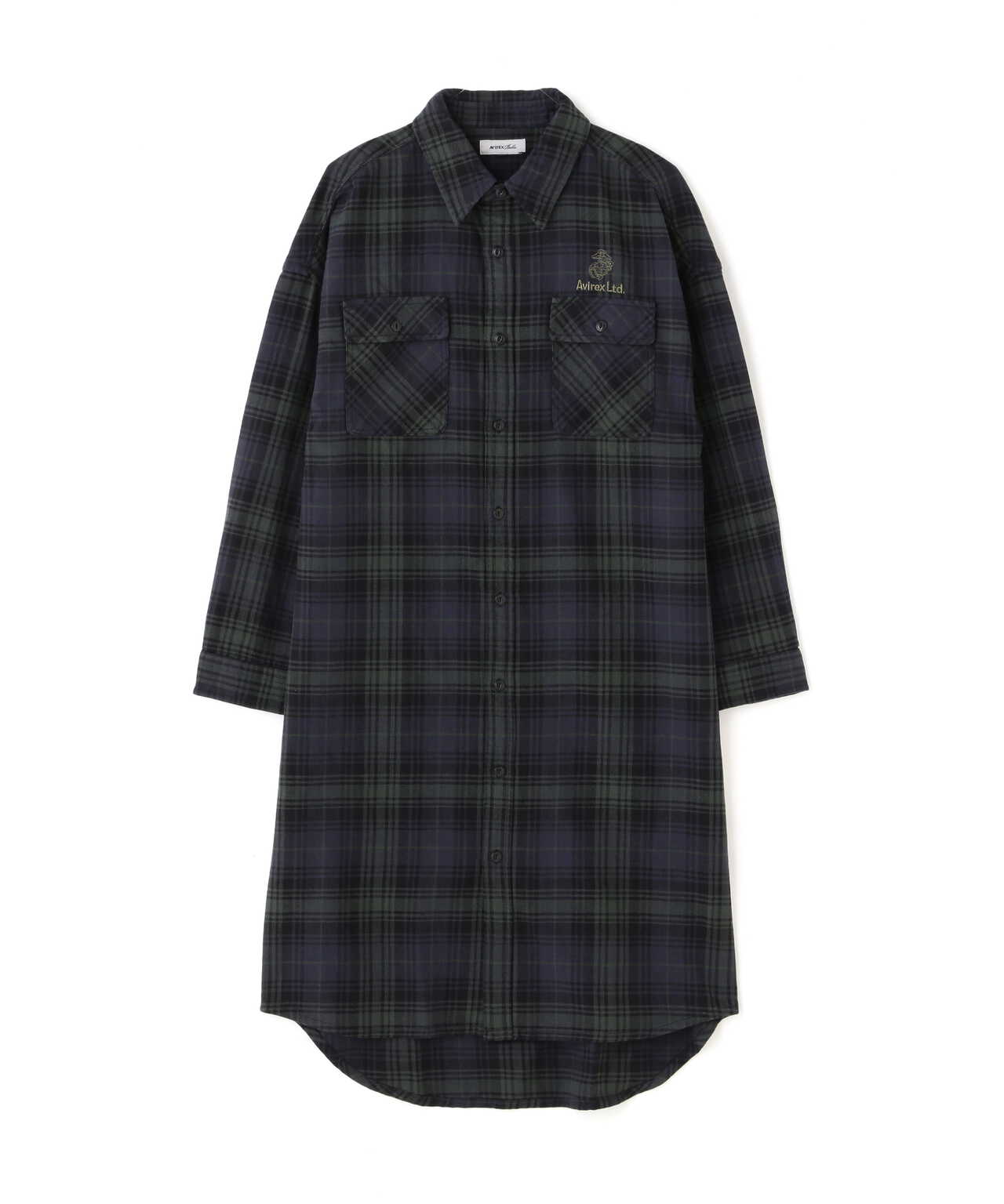 CHECK SHIRT ONEPIECE USMC/ チェックシャツワンピースUSMC | AVIREX 