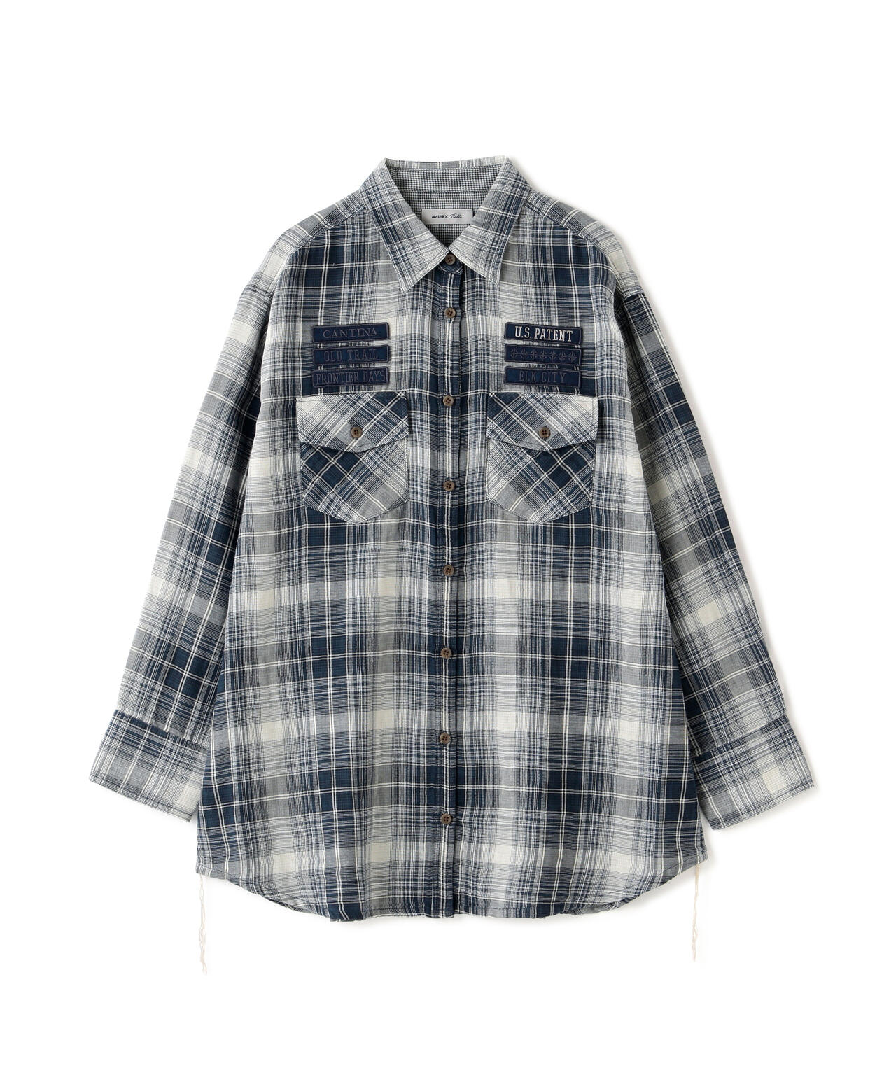 REBUILD COLLECTION》INDIGO CHECK SHIRT/ インディゴチェックシャツ