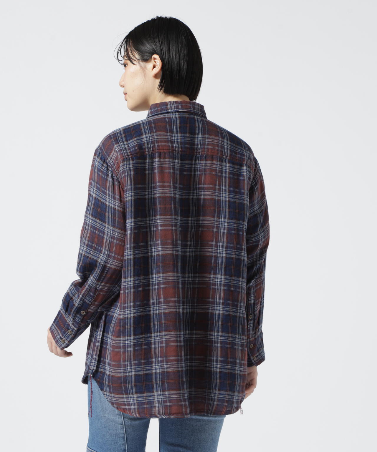 REBUILD COLLECTION》INDIGO CHECK SHIRT/ インディゴチェックシャツ