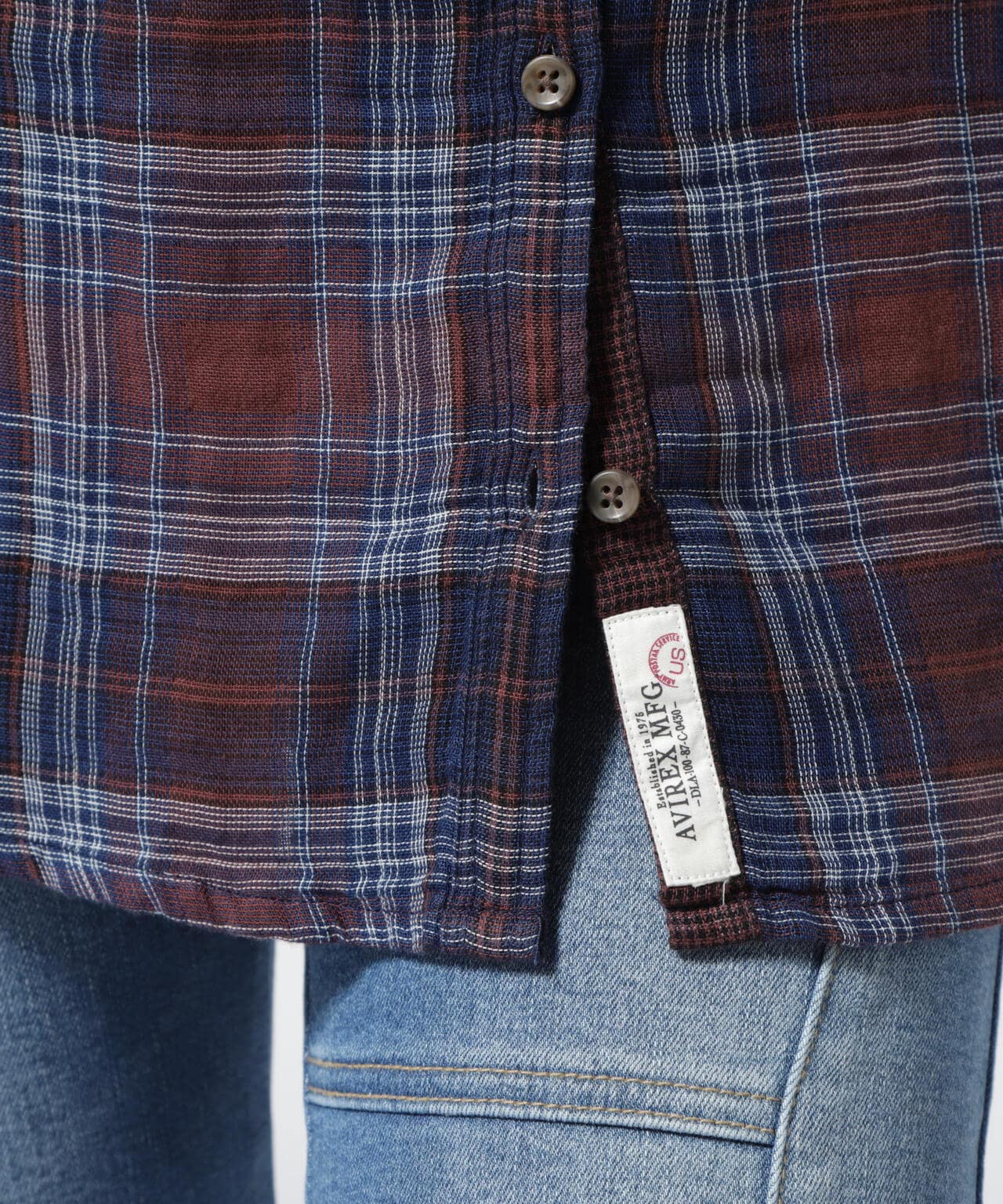 REBUILD COLLECTION》INDIGO CHECK SHIRT/ インディゴチェックシャツ