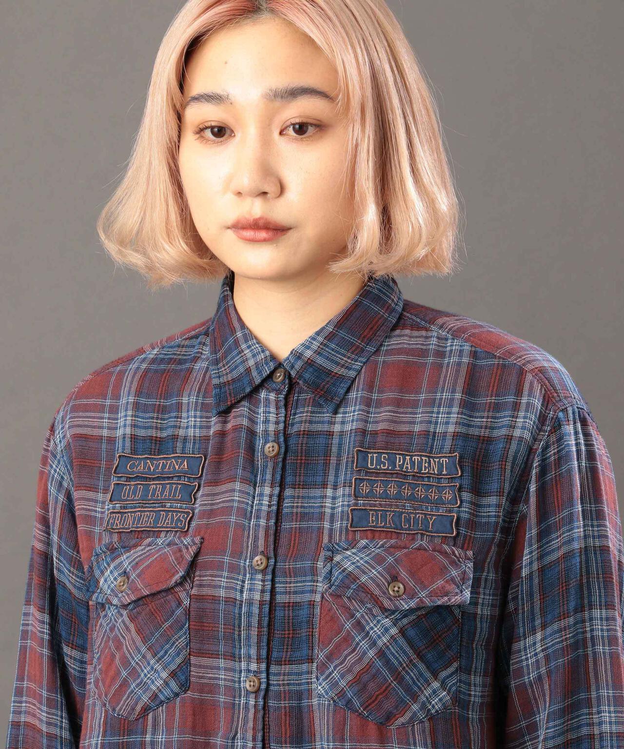 《REBUILD COLLECTION》INDIGO CHECK SHIRT/ インディゴチェックシャツ