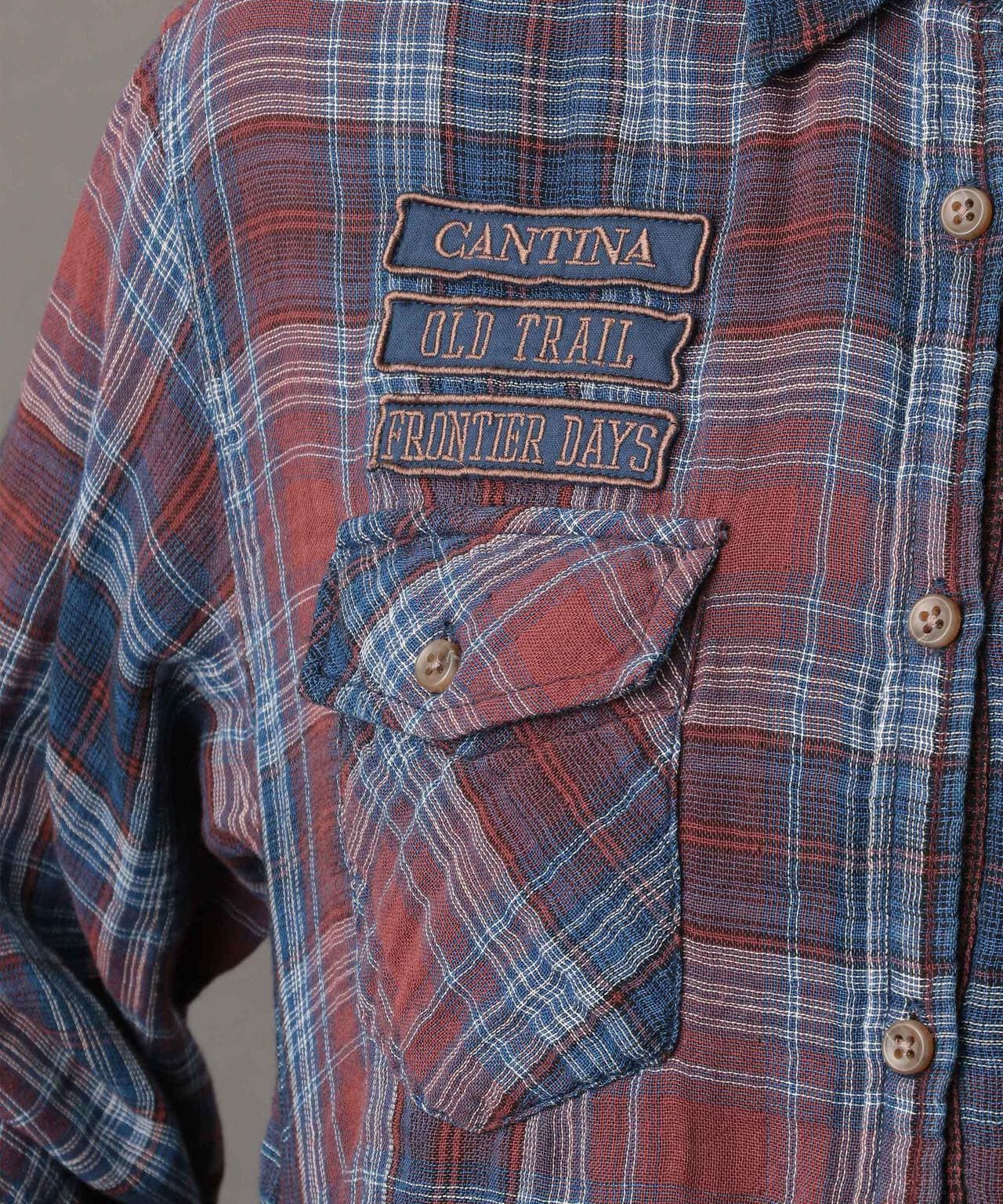 REBUILD COLLECTION》INDIGO CHECK SHIRT/ インディゴチェックシャツ