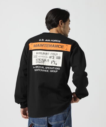MAINTENANCE PATCH L/S T-SHIRT / メンテナンス パッチ 長袖Tシャツ